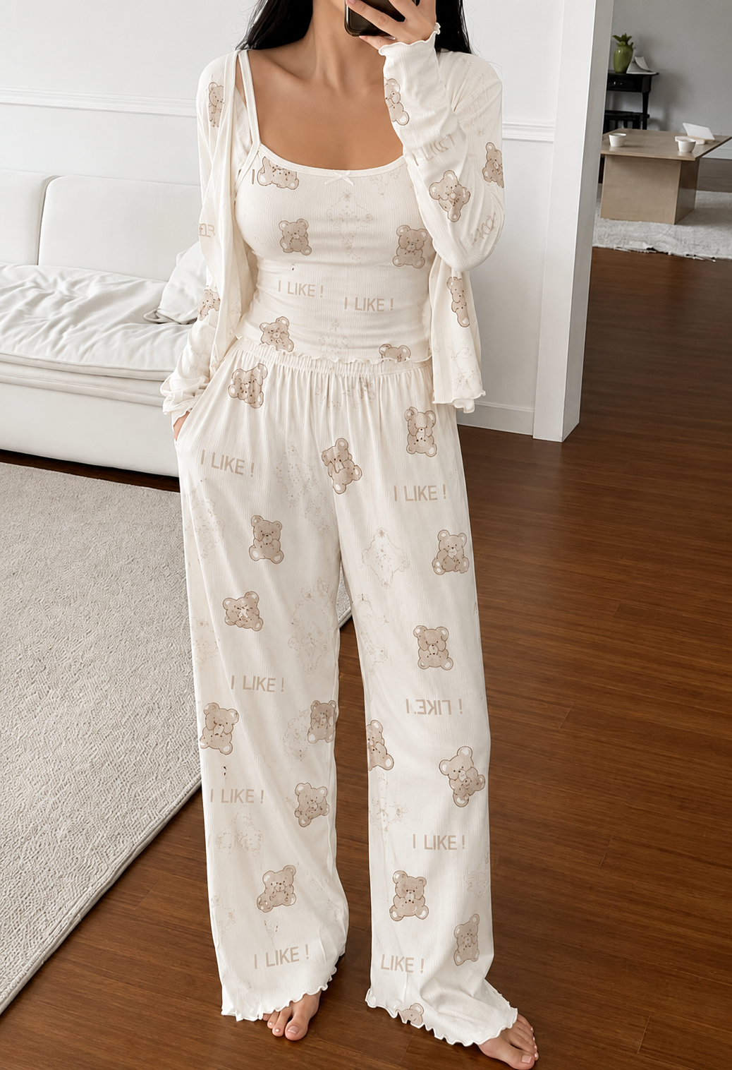 بيجامه teddy ٣ قطع