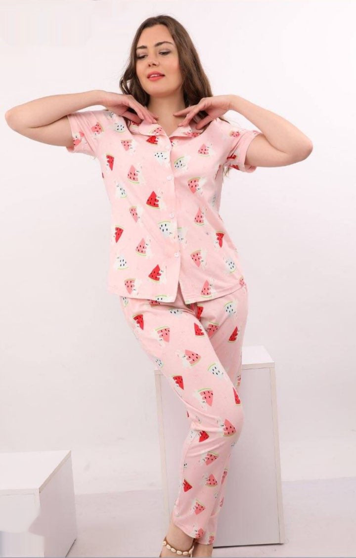 بيجامه البطيخ -watermelon set